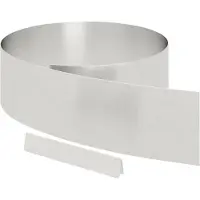 vidaXL Raseneinfassung 450 x 0,05 x 20 cm Edelstahl Silber