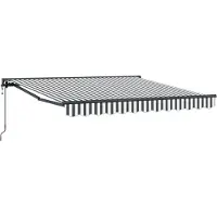 vidaXL Markisenrahmen Anthrazit und Weiß 300 x 250 cm