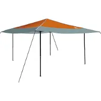 vidaXL Pavillon-Zelt Orange 395 x 395 x 251 cm Stoff