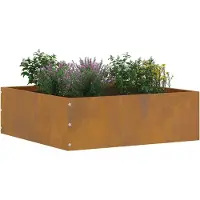 vidaXL Rasenkante 6 stk. 40 x 40 x 13 cm Rostoptik