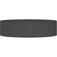 vidaXL Pflanzenring 5 Stk. Schwarz 80 x 80 x 20 cm Kaltgewalzter Stahl