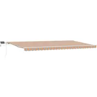 vidaXL Ausziehbare Markise Mehrfarbig 600 x 300 cm Stoff und Aluminium