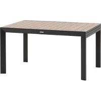 Hespéride Ausziehbarer, verschiebbarer gartentisch "evasion" holzeffekt honey &amp graphite 10 plätze lates aus aluminium -