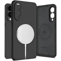 Tech-Protect Flüssigsilikon MagSafe Samsung Galaxy S25 Edge Schwarz