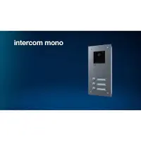 Hager Frontplatte intercom mono 1 Taste+Namen