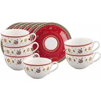 Villeroy & Boch Toy's Delight Kaffeetassen mit Untertassen