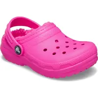 Crocs Klassischer gefütterter Kinder-Clog, Rose, 28/29 EU