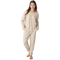 J&j Brothers JJBFP2000 Langärmeliger gerippter Schlafanzug für Frauen