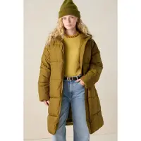 Sissy-Boy Langer Mantel In Puffer-Optik - Dunkelgrün | Größe: S