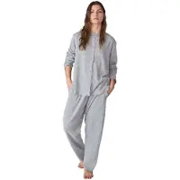 J&j Brothers JJBFP1901 Langarm-Shirt Schlafanzug für Frauen