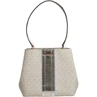 Michael Kors Pratt Bucket Monogramm Canvas vanille gold