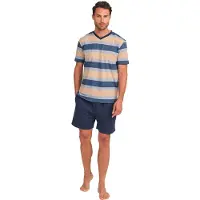 J&j Brothers JJBFH5700 Kurzarm-Pyjama für Herren