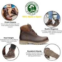 Panama jack Herren Amur GTX C10 Kastanienbraune wasserdichte Lederstiefeletten