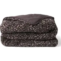 Soulsnooze Teddy-Bettdecke Panther Anthrazit 240×220 – 2-in-1-Bettdecke ohne Bezug – Waschbare Bettdecke ohne Bezug – Decke – Tagesdecke – Flauschige Decke