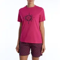 Kisses&love Damen-Sommerpyjama aus 100 % Baumwolle KL40000 Kurzarm-T-Shirt und Shorts, Frühlings-Sommerpyjama