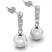 MYC Paris Mercury Ohrringe - Silber und Kristall