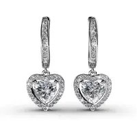 MYC Paris Only Love Ohrringe - Silber und Kristall