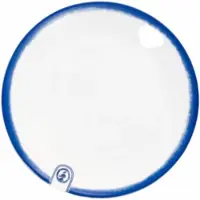 Pip studio Frühstücksteller Pip & The Blue Bird Dip Dye White 18 cm (6er-Set)