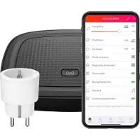 KlikAanKlikUit Smart bridge Starter set met schakelstekker - Centrale bediening met Android/iOS app - Compatibel me