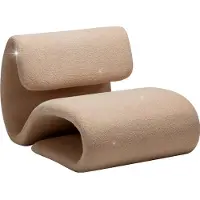 Ebuy24 Dubna Dan-Form Sessel Bouclé offwhite.