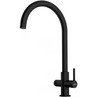 Franke LINA CLEAR WATER 2.0 J, Standard, Schwarz, Messing, Hebelgriffe, Einzelbild, 3/8"