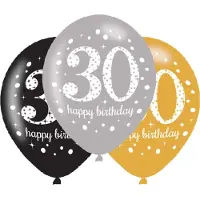 Amscan Ballons 30 Jahre "Froher Geburtstag"