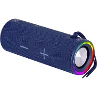 Trevi 0XR8A3504, 20 W, Kabellos, USB Typ-C, Tragbarer Stereo-Lautsprecher, Blau, Zylinder