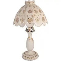 Clayre & Eef Tischlampe Ø 41x69 cm Beige Metall