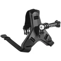 Puluz helmet chin mount for sports cameras (including X5 / X4, Osmo Action 5 Pro) PU579B