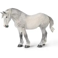 Collecta Pferd Spielzeug Percheron Stute grau XL - realistisch handgefertigt