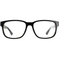 Gucci GG0011O Unisex-Brille inkl. Gläser Vollrand Eckig Kunststoff-Gestell 55/17/145, schwarz