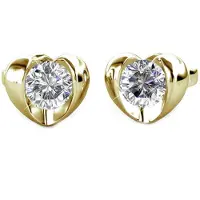 MYC Paris Simply Love Ohrringe - Gold und Kristall