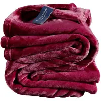 De Witte Lietaer Tagesdecke Cosy Beet Red-150 x 200 cm