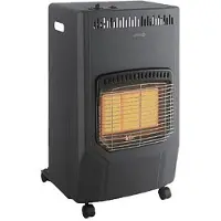 Vente-unique Gasheizer - mobil & faltbar - Schwarz - CASODY