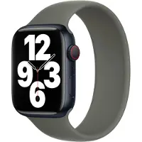 Apple Silikon Solo Loop für Watch | 38/40/41/42 mm - Größe 1 - Olive