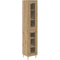 vidaXL Highboard 2 Stk. Artisan-Eiche 34,5 x 34 x 180 cm Holzwerkstoff