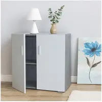 HTI Sideboard 2 Fächer Thekla Beton-Weiß