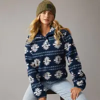 Bench Damen Navo Borg Fleece Marineblau