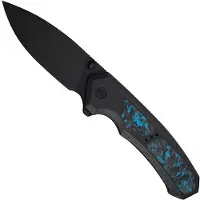 We Knife Corwyn, Black Ti/Black & Blue CF, Black Stonewash