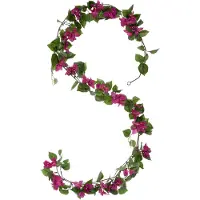 Mica Decorations Künstliche Bougainvillea-Girlande - L180 cm - Dunkelrosa