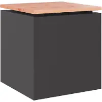vidaXL Gartenbank Schwarz 40 x 40 x 43 cm