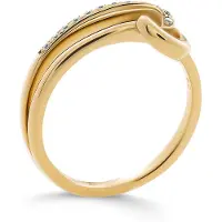 Orphelia 'Ida' Damen-Ring aus 925er Sterlingsilber – Gold ZR-7521/G