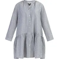 Dreimaster Langarmkleid Damen Dunkelmarine Streifen