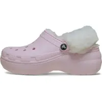 Crocs | Damen | Classic Platform Fuzz Lined | Clogs | Pink | 34 212854-6ZW-W5