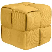 CLP Sitzhocker Cord Forinta gelb