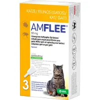 TAD Pharma GmbH Geschäftsbereich Veterinärmedizin Amflee 50 mg Spot-on Lösung z.Auftropfen f.Katzen 3 St