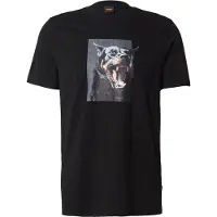 BOSS für Herren. 50558965 Dobermann T-shirt schwarz (S), Lässig, Baumwolle, Kurzarm