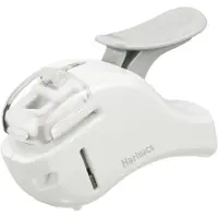 KOKUYO Heftzange Harinacs Small Plus, aus Kunstoff, weiß, klammerlose Heftung, Heftleistung bis 5 Blatt