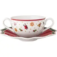 Villeroy & Boch Tasse "Suppentasse mit Untertasse Toy's Delight 250 ml 2er Set bunt", bunt, B:19cm H:8,8cm Ø:19cm, Porzellan, Trinkgefäße, Tasse, handwäsche empfohlen