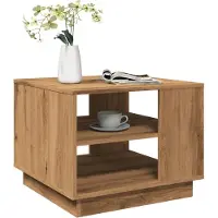 vidaXL Couchtisch Artisan-Eiche 55x55x42 cm Holzwerkstoff
